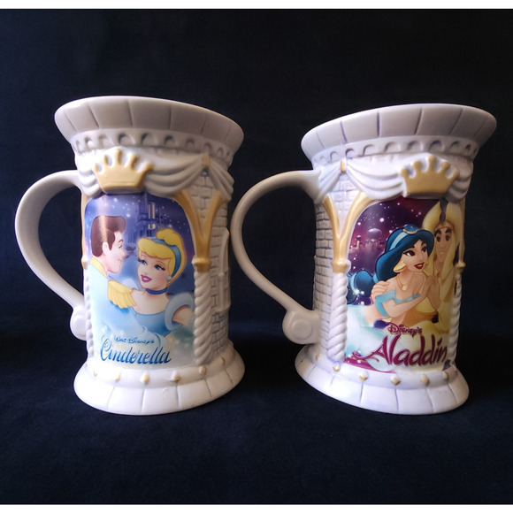 Vintage Disney Store Exclusive Ceramic Coffee Mug Cup Set of 6 12 oz Rare - Picture 9 of 14